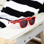 Zander Recycled Frame Sunglasses - 8225 TRNREDSMK Lifestyle Silkscreen Zander Recycled Frame Sunglasses - 8225 TRNREDSMK Lifestyle Silkscreen