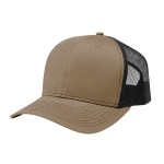 Tucker Tencel Trucker Cap - 15057 BRNBLK Embroidery Tucker Tencel Trucker Cap - 15057 BRNBLK Embroidery