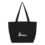 Arden 9 Oz. Recycled Cotton Starboard Tote Bag - 3244 BLK Silkscreen Arden 9 Oz. Recycled Cotton Starboard Tote Bag - 3244 BLK Silkscreen