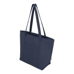 Arden 9 Oz. Recycled Cotton Starboard Tote Bag - 3244 NAV Angle Arden 9 Oz. Recycled Cotton Starboard Tote Bag - 3244 NAV Angle