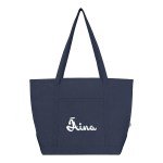 Arden 9 Oz. Recycled Cotton Starboard Tote Bag - 3244 NAV Silkscreen Arden 9 Oz. Recycled Cotton Starboard Tote Bag - 3244 NAV Silkscreen