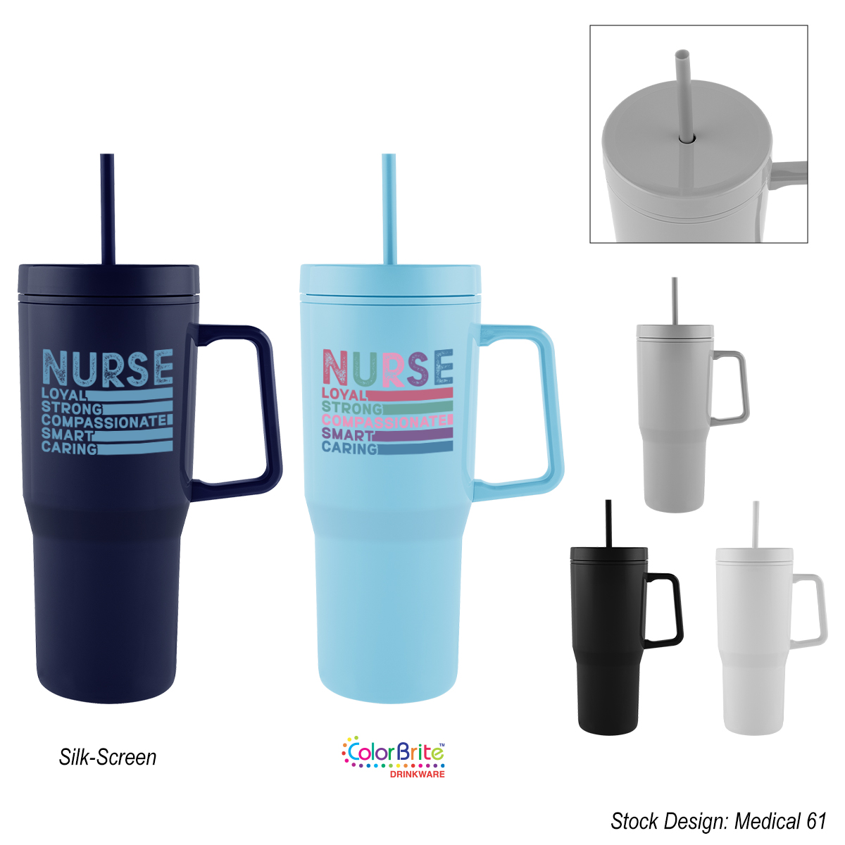 28 Oz. Intrepid Recycled Ps Double Wall Tumbler 1