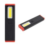 Rechargeable Slim Clip Cob Flashlight - 20141 BLKRED Blank Rechargeable Slim Clip Cob Flashlight - 20141 BLKRED Blank