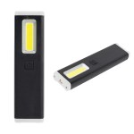 Rechargeable Slim Clip Cob Flashlight - 20141 BLKWHT Blank Rechargeable Slim Clip Cob Flashlight - 20141 BLKWHT Blank