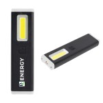 Rechargeable Slim Clip Cob Flashlight - 20141 BLKWHT Digibrite Rechargeable Slim Clip Cob Flashlight - 20141 BLKWHT Digibrite