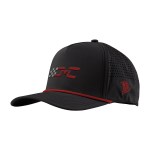 Branded Bills 545 Bare Curved Rope Cap - 15087 BLKRED Embroidery Branded Bills 545 Bare Curved Rope Cap - 15087 BLKRED Embroidery