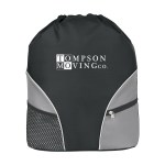 Drawstring Backpack - 3094 BLK Silkscreen Drawstring Backpack - 3094 BLK Silkscreen