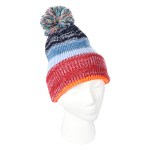 Aura Pom Beanie With Cuff - 1119 RAINBOW Inset Aura Pom Beanie With Cuff - 1119 RAINBOW Inset