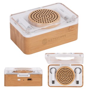 Block Party Bamboo Speaker & Wireless Earbuds 1 Block Party Bamboo Speaker & Wireless Earbuds 1