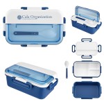 Broadview Bento Box With Spork - 75057 BLU Silkscreen Broadview Bento Box With Spork - 75057 BLU Silkscreen