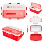 Broadview Bento Box With Spork - 75057 RED Silkscreen Broadview Bento Box With Spork - 75057 RED Silkscreen