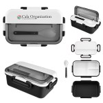 Broadview Bento Box With Spork - 75057 BLK Digibrite Broadview Bento Box With Spork - 75057 BLK Digibrite