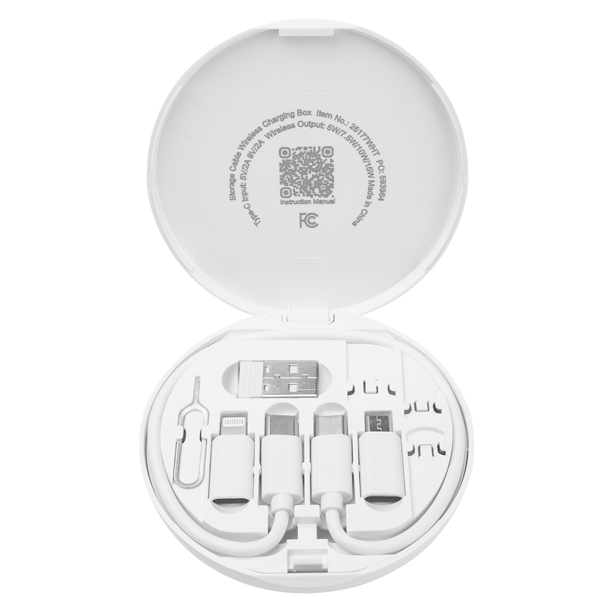 Charging Cord & Adapter Set In Wireless Charging Case 1