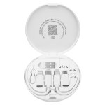 Charging Cord & Adapter Set In Wireless Charging Case - 25177 WHT Open Charging Cord & Adapter Set In Wireless Charging Case - 25177 WHT Open