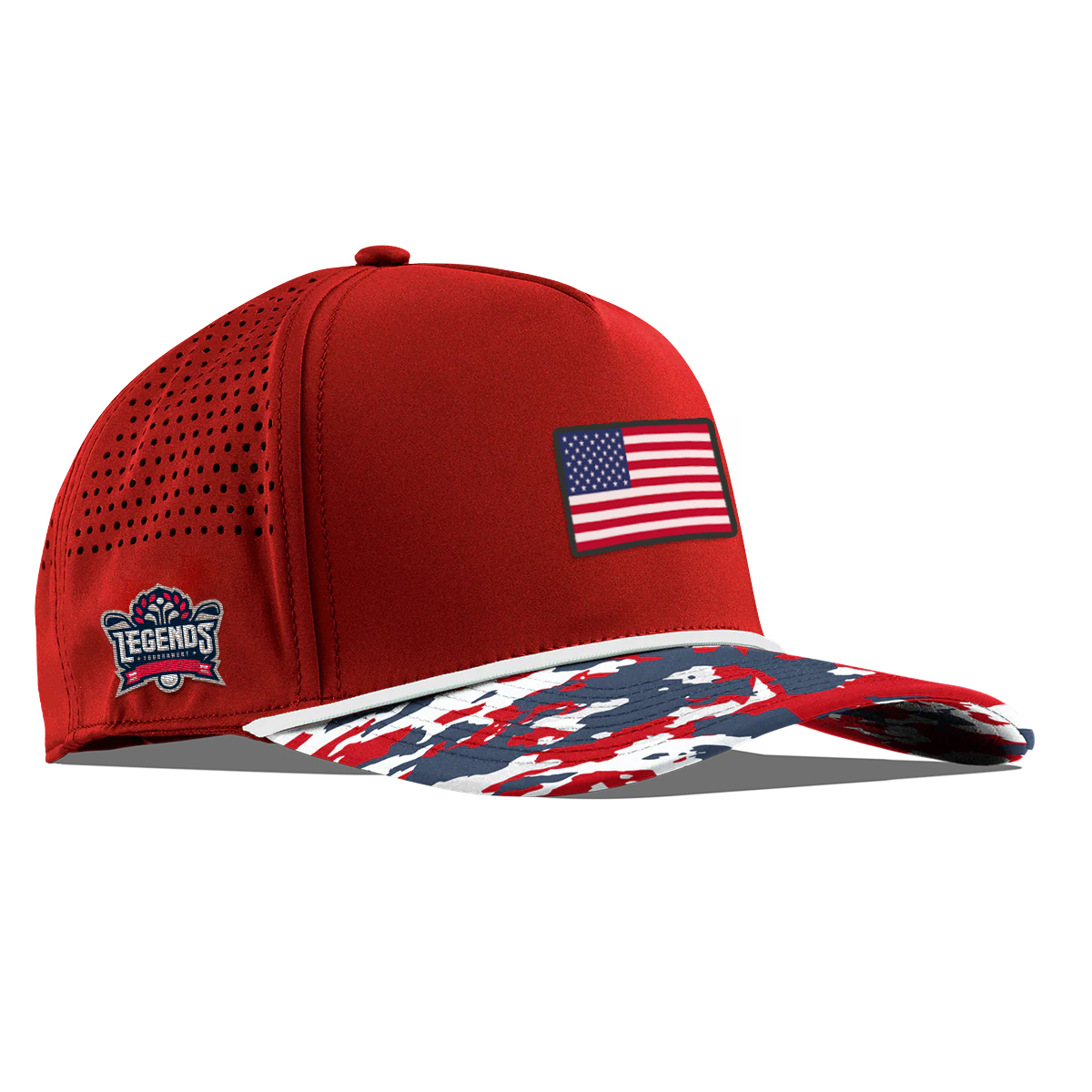 Branded Bills 545 Bare Curved Usa Camo Rope Cap 1