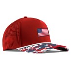 Branded Bills 545 Bare Curved Usa Camo Rope Cap - 15092 RED Blank Branded Bills 545 Bare Curved Usa Camo Rope Cap - 15092 RED Blank