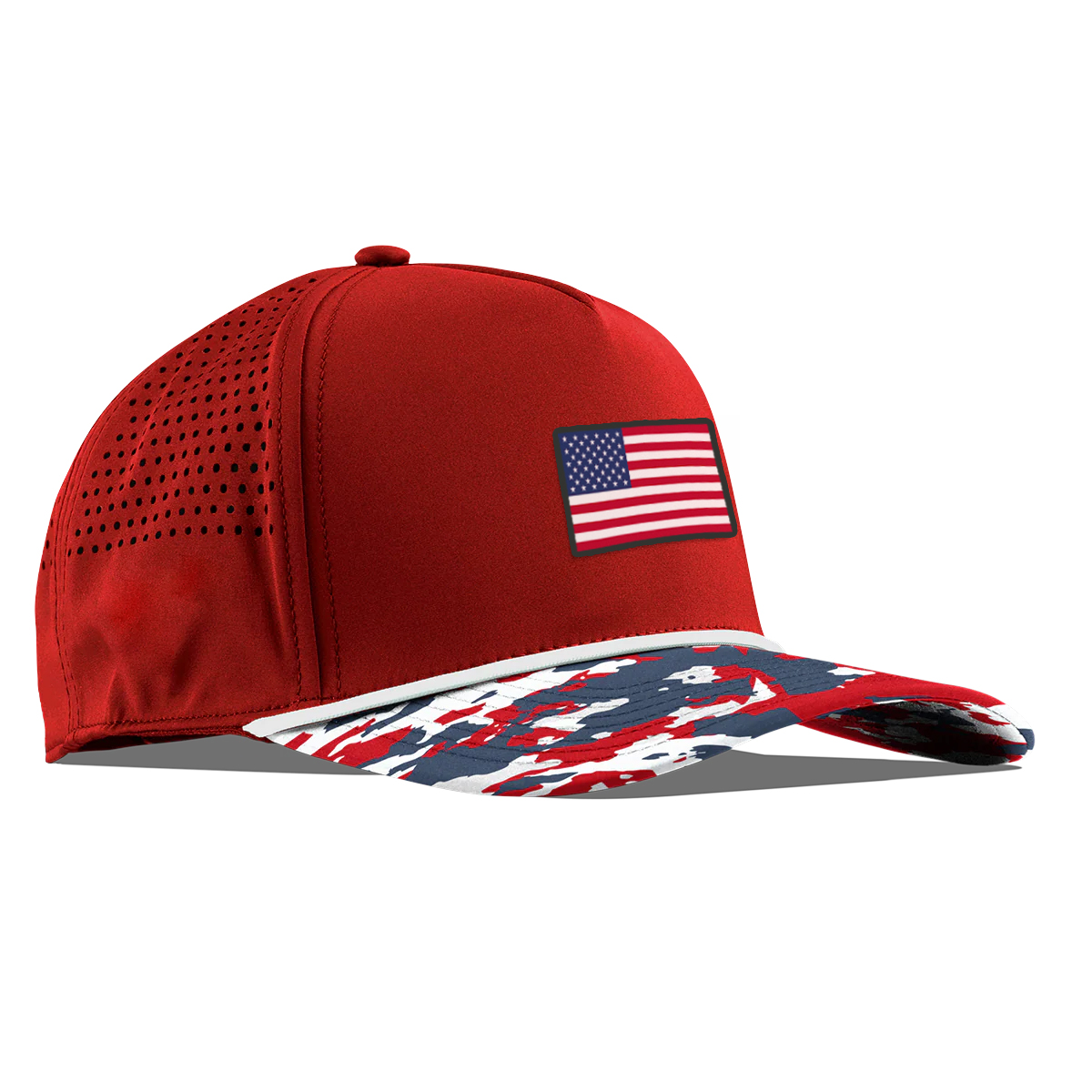 Branded Bills 545 Bare Curved Usa Camo Rope Cap 1