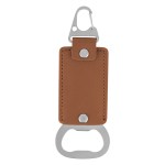 Leatherette Bottle Opener Key Clasp - 20161 BRN Blank Leatherette Bottle Opener Key Clasp - 20161 BRN Blank