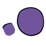 10" Flying Disk With Matching Pouch - 757 PUR Blank 10" Flying Disk With Matching Pouch - 757 PUR Blank