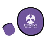 10" Flying Disk With Matching Pouch - 757 PUR Silkscreen 10" Flying Disk With Matching Pouch - 757 PUR Silkscreen