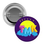 Full Color Lapel Pin Back Button - 10092 SIL 4CP Full Color Lapel Pin Back Button - 10092 SIL 4CP