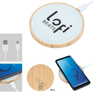 10w Glass & Bamboo Wireless Charger 1 10w Glass & Bamboo Wireless Charger 1
