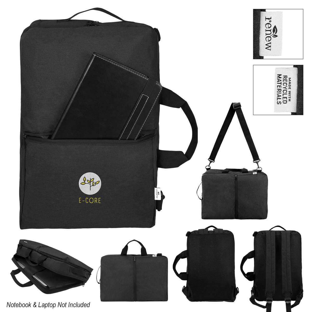 Sophie 3-in-1 Convertible Rpet Computer Backpack 1