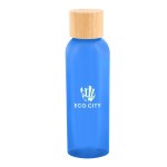 Kelly Rpet Bottle With Bamboo Lid - 50252 TRNBLU Silkscreen Kelly Rpet Bottle With Bamboo Lid - 50252 TRNBLU Silkscreen