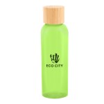 Kelly Rpet Bottle With Bamboo Lid - 50252 TRNLIM Silkscreen Kelly Rpet Bottle With Bamboo Lid - 50252 TRNLIM Silkscreen
