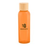Kelly Rpet Bottle With Bamboo Lid - 50252 TRNORN Silkscreen Kelly Rpet Bottle With Bamboo Lid - 50252 TRNORN Silkscreen