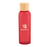 Kelly Rpet Bottle With Bamboo Lid - 50252 TRNRED Silkscreen Kelly Rpet Bottle With Bamboo Lid - 50252 TRNRED Silkscreen