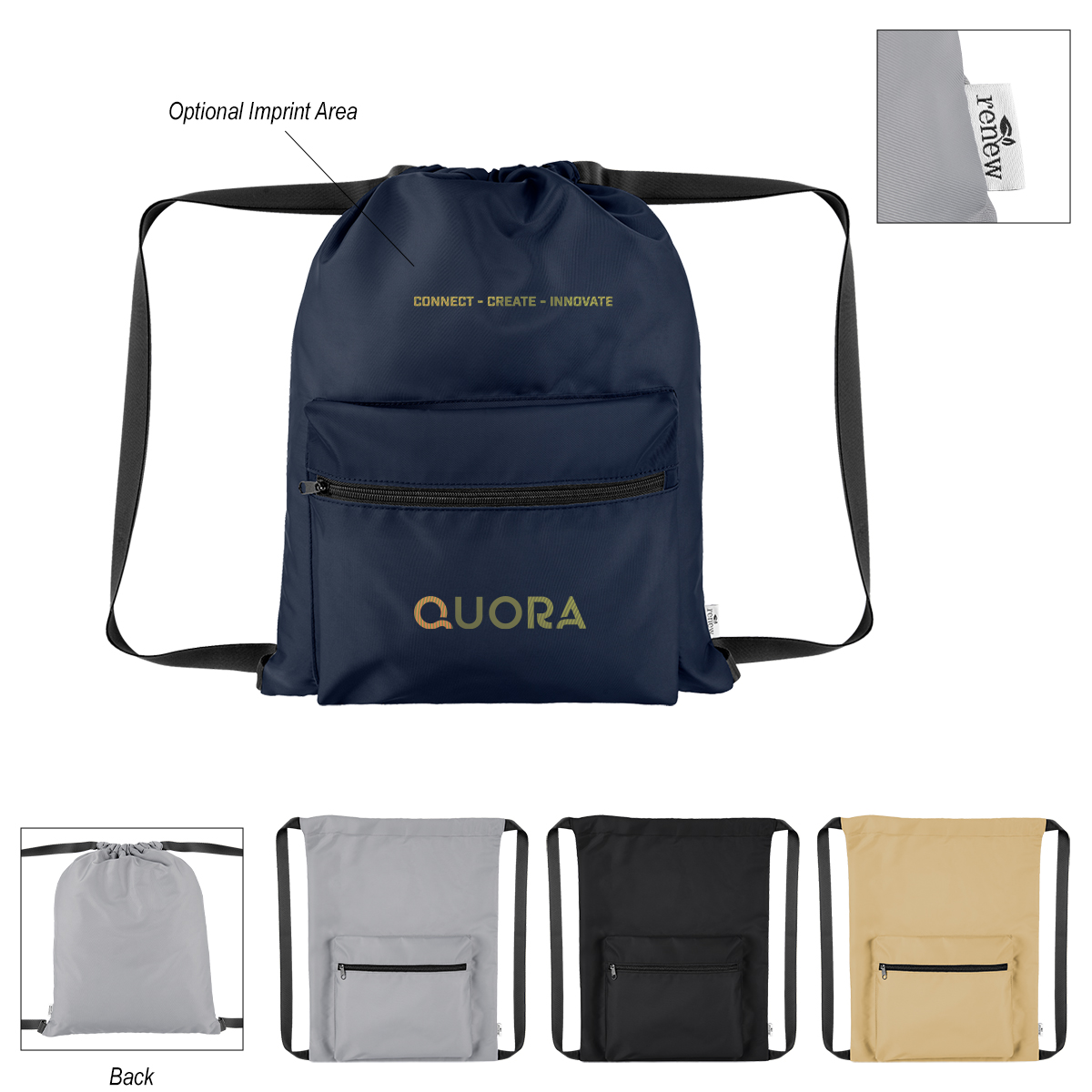 Anywhere Rpet Drawstring Bag 1