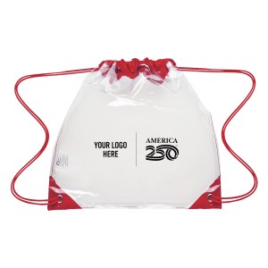 America250™ Touchdown Clear Eva Drawstring Backpack 1 America250™ Touchdown Clear Eva Drawstring Backpack 1