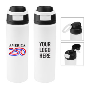 America250™ 24 Oz. Pop Sip Recycled Stainless Steel Bottle 1 America250™ 24 Oz. Pop Sip Recycled Stainless Steel Bottle 1