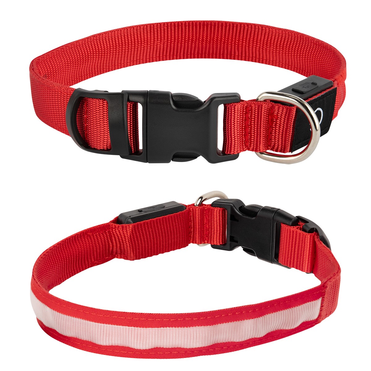 Light Up Rechargable Pet Collar - Medium 1
