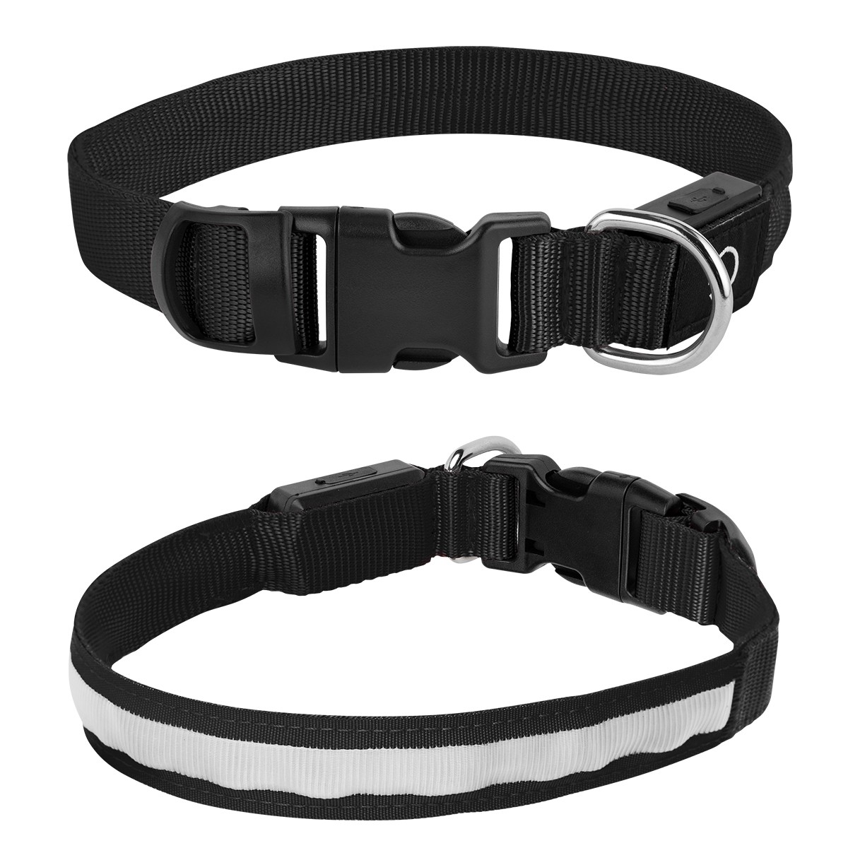 Light Up Rechargable Pet Collar - Medium 1