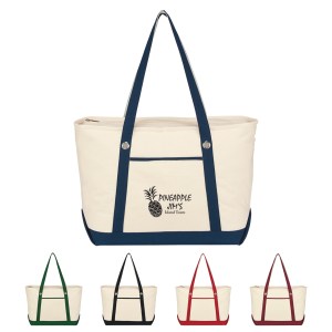Large Cotton Canvas Sailing Tote Bag 1 Large Cotton Canvas Sailing Tote Bag 1