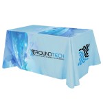 Flat All Over Dye Sub Table Cover - 4-sided, Fits 6%27 Table 1 Flat All Over Dye Sub Table Cover - 4-sided, Fits 6%27 Table 1