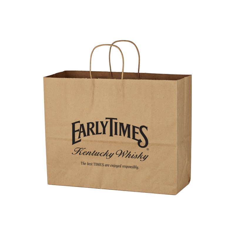 Kraft Paper Brown Shopping Bag - 16" X 12-1/2" 1 Kraft Paper Brown Shopping Bag - 16" X 12-1/2" 1