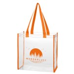 Clear Eva Tote Bag - 33600 CLRORN Silkscreen Clear Eva Tote Bag - 33600 CLRORN Silkscreen
