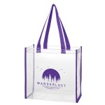 Clear Eva Tote Bag - 33600 CLRPUR Silkscreen Clear Eva Tote Bag - 33600 CLRPUR Silkscreen