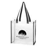 Clear Eva Tote Bag - 33600 CLRBLK Silkscreen Clear Eva Tote Bag - 33600 CLRBLK Silkscreen