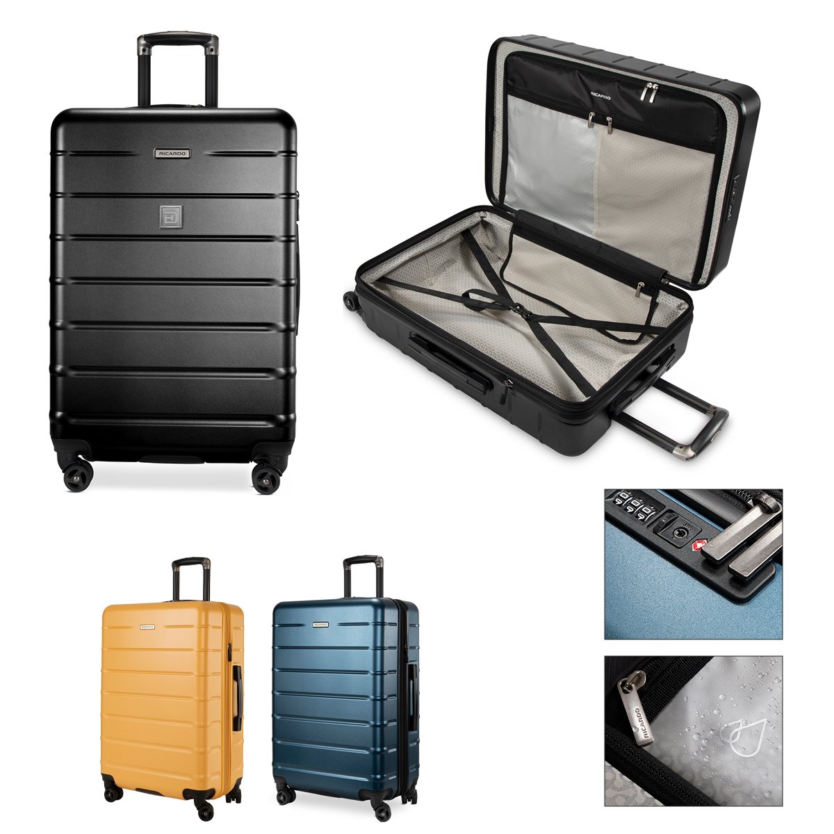 Ricardo® Cambria Hardside 24" Medium Check-in Expandable Spinner 1