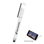 Stylus Pen With Phone Stand And Screen Cleaner - 909 WHT Silkscreen Stylus Pen With Phone Stand And Screen Cleaner - 909 WHT Silkscreen