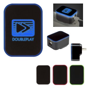 Ul Listed Light Up Dual Port Wall Adapter 1 Ul Listed Light Up Dual Port Wall Adapter 1