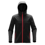 Stormtech Orbiter Men's Softshell Hoody - KSH1 BLACK BRIGHTRED Blank Stormtech Orbiter Men's Softshell Hoody - KSH1 BLACK BRIGHTRED Blank
