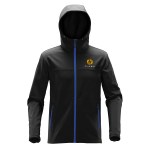 Stormtech Orbiter Men's Softshell Hoody - KSH1 BLACK AZUREBLUE Embroidery Stormtech Orbiter Men's Softshell Hoody - KSH1 BLACK AZUREBLUE Embroidery