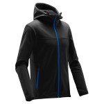 Stormtech Orbiter Men's Softshell Hoody - KSH1 BLACK AZUREBLUE SIDE Stormtech Orbiter Men's Softshell Hoody - KSH1 BLACK AZUREBLUE SIDE