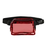 Anywhere Clear Belt Bag - 30089 CLRRED Silkscreen Anywhere Clear Belt Bag - 30089 CLRRED Silkscreen