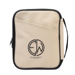 Hudson Rpet Leatherette Tech Organizer - 30141 BEG Silkscreen Hudson Rpet Leatherette Tech Organizer - 30141 BEG Silkscreen